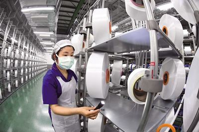 恒力化纖新增加彈自動(dòng)化生產(chǎn)線